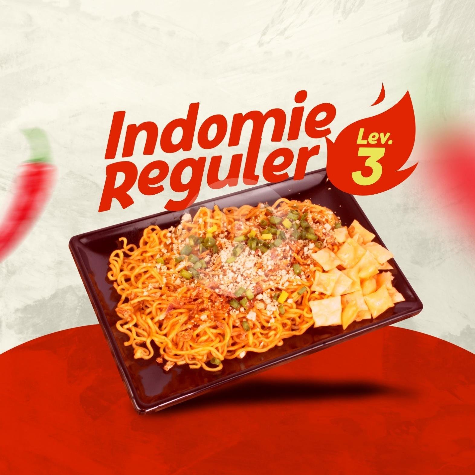 Indomie Jumbo Original menu Steak dan Mie Level Pedas, Kebonagung