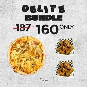 Triple Cheese Medium and Bites menu Sliced Pizzeria, Bintaro