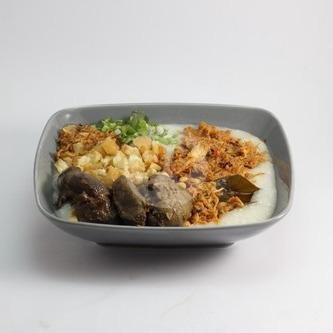 Bubur Ayam Telur Bacem Utuh menu Bubur Ayam Ajetiga, Rungkut Mejoyo Raya