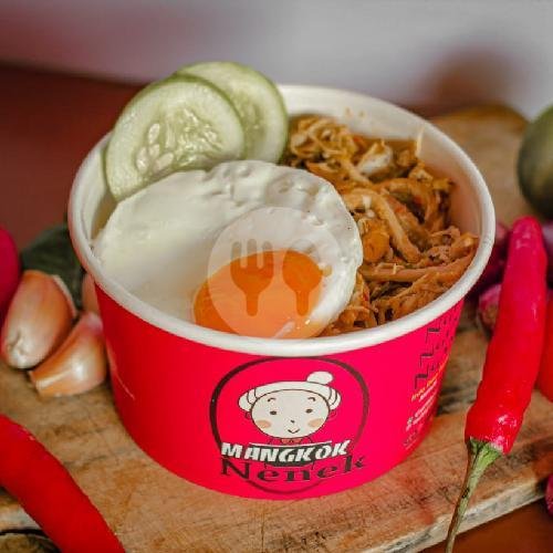 Ayam Penyet Sambal Ijo menu Mangkok Nenek, Jalan Veteran Cisaat