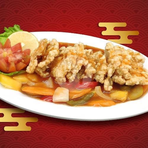 Ayam Asam Manis menu Matahari Chinese Food, Karet Kuningan
