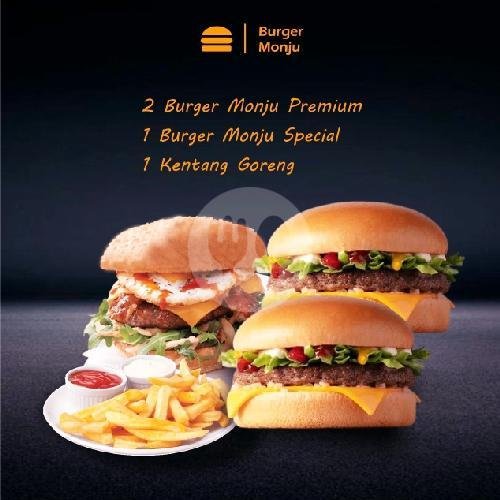 Hemat Burger Monjoe menu Burger Monjoe, Bojong Koneng