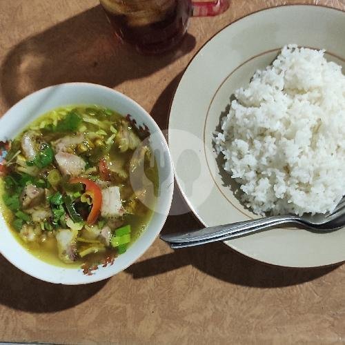 Soto Babat+nasi menu Nasi Uduk Ayam Geprek Mugi Rahayu, Kalasan