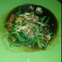 Cah Kangkung Seafood menu Angel Lesehan, Rs Fatmawati