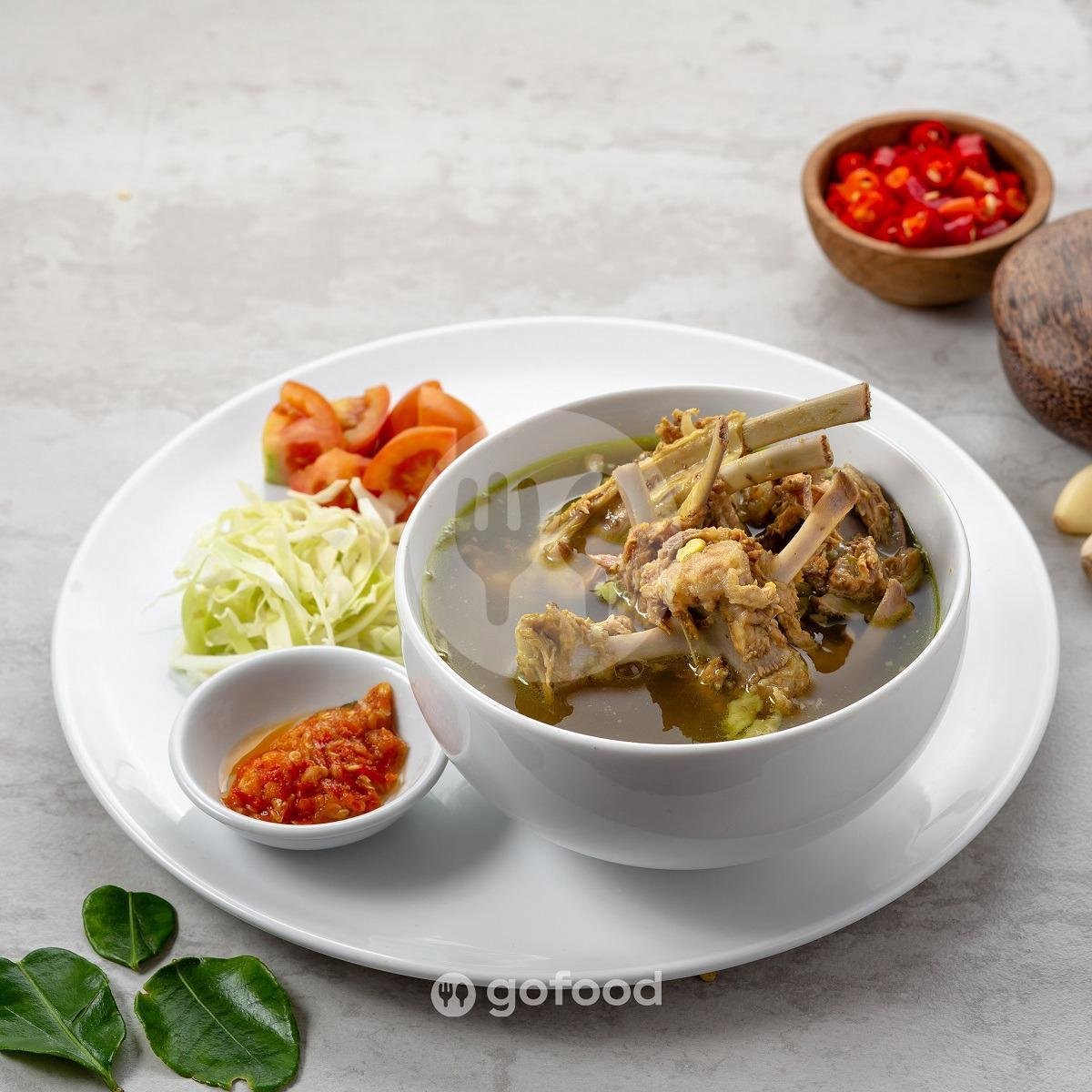 Kepala + Kaki Masak (Kecil) menu Sate Kambing Muda Balibul, Secang