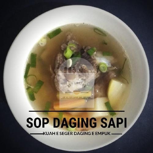 Kerupuk Udang menu Sop Gareng (Sop Iga Goreng), HOS Cokroaminoto