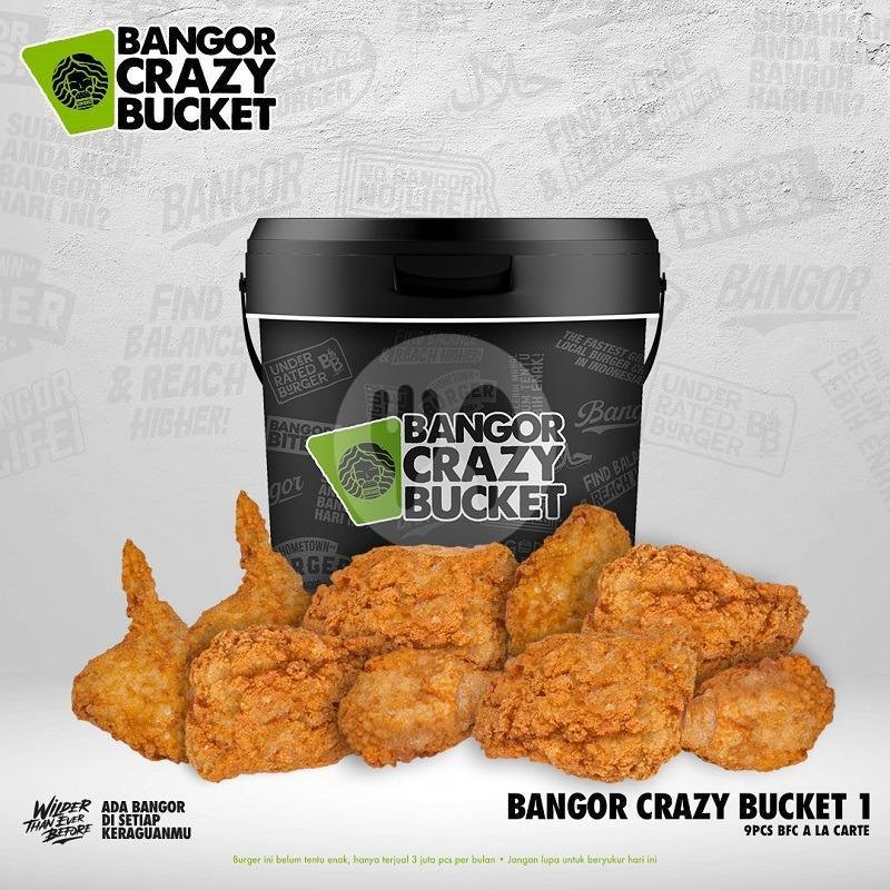 Bangor Crazy Bucket 2 menu Burger Bangor, City Park