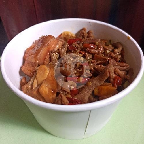 Rice Bowl Oseng Usus Pedas menu Lesehan Bu Heri, Krapyak Sleman