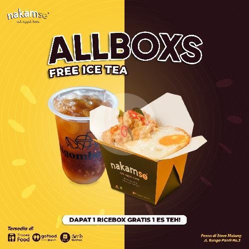 Allboxs Free Ice Tea menu Nakamse', Lowokwaru