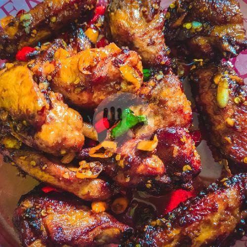 Ayam Goreng Pasir (Chicken With Salted Egg Sauce) menu Abo Chinese Food, Kartasura