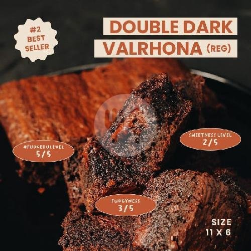 Valrhona Double Dark Choco Bronie Reguler menu Fudgybro At Pasar Tunjungan, Embong Malang
