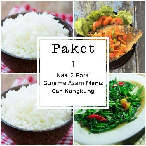 Paket 1 (2 Orang)(Nasi 2 Porsi,Gurame,Cah Kangkung,Free 2 Air Mineral 220ml) menu Bakmi & Seafood 99, Jl. Swasembada Timur