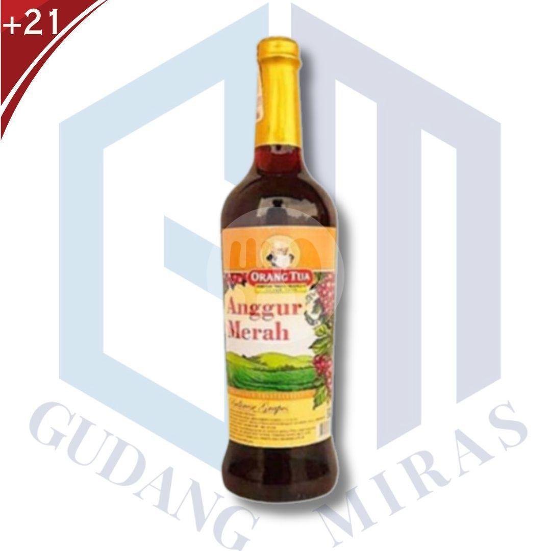 [21+] Anggur Merah Biasa 620 Cap Orang Tua Amer Botol Besar Wine Local menu Gudang Miras, Beer, Amer, Mangga Raya