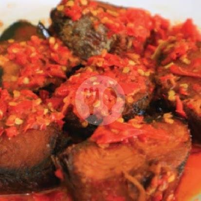Nasi + Dendeng Balado + Sayuran Lengkap menu Rumah Makan Talago Banta, Tebet