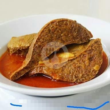 Nasi Rendang Hati Sapi Komplit menu Warung Nasi Padang Kurnia Saiyo, Siliwangi