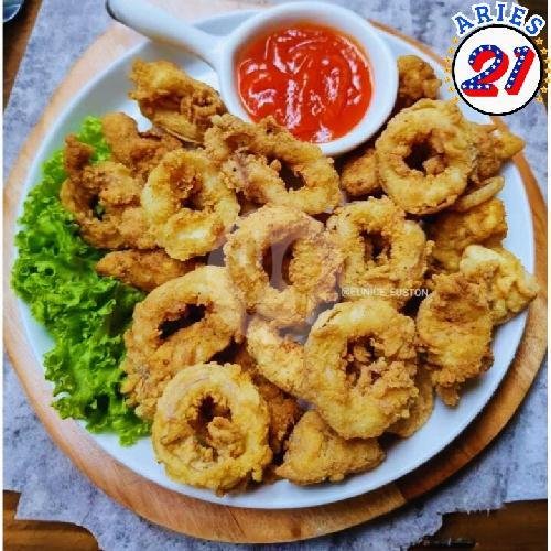 Udang Goreng Saus : menu ARIES 21 SEAFOOD, Kalimati Jakarta Utara