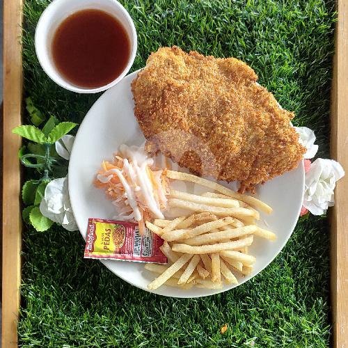 paket geprek teh (lv 1/2/3) menu Pondok Makan Selaras, Mulawarman