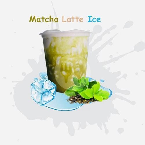 Matcha Latte Ice menu Dimsum Inmons, Gang Sartika