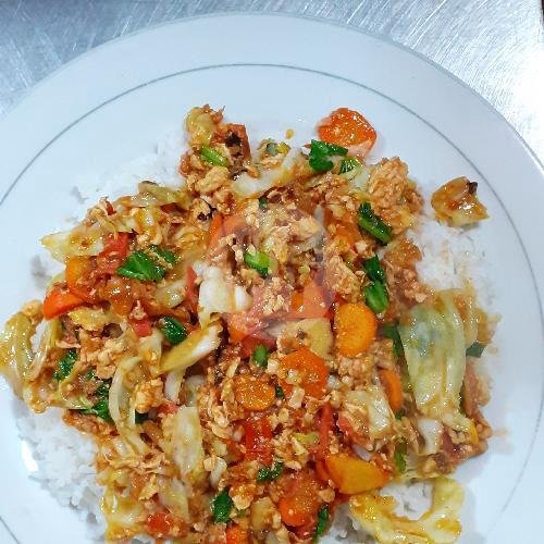 Nasi Putih menu Nasi Goreng Ortega Putra Bojong, Gamping