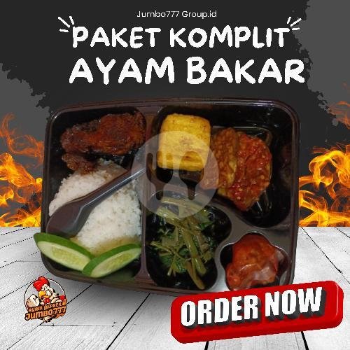 Paket KOMPLIT Ayam Bakar menu Ayam Geprek Jumbo 777, Kopo Raya