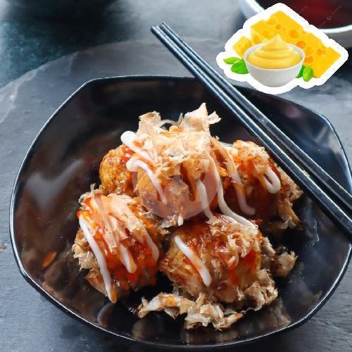 SAOS KEJU ISI 13 MIX TOPING menu Tako Takoyaki, Gegerkalong Girang