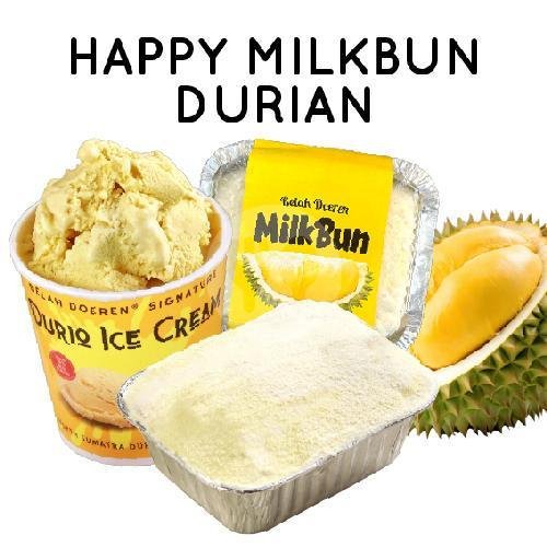 Happy Milk Bun Vanilla menu Belah Doeren, 1st Durian Specialist, Riau