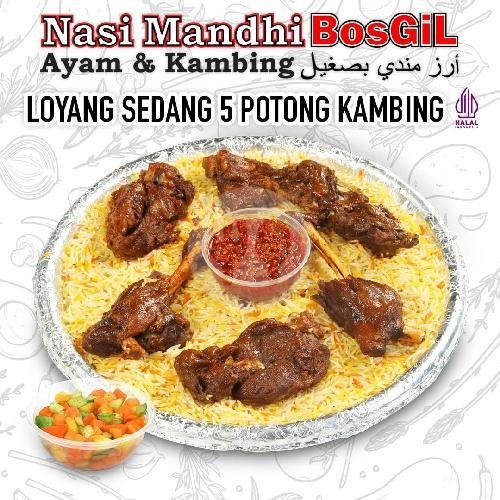 LOYANG BESAR KAMBING menu Nasi Mandhi BOSGIL Condet, Cililitan