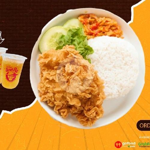 Paket Nasi Ayam Kepo + Teh Manis menu Warung Wakro