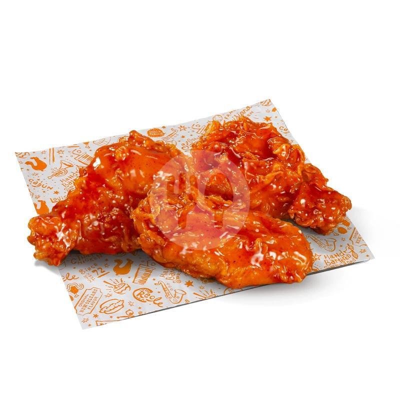 3 Chicken Wings Asian Sweet & Sour menu Popeyes Chicken, Bintaro Emerald