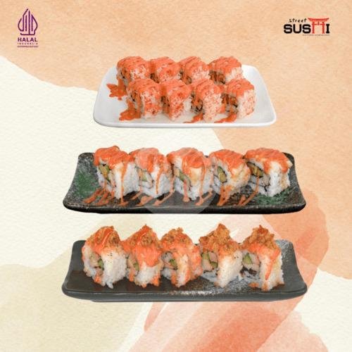 The Roll Is Lava! menu Street Sushi, Kalisari