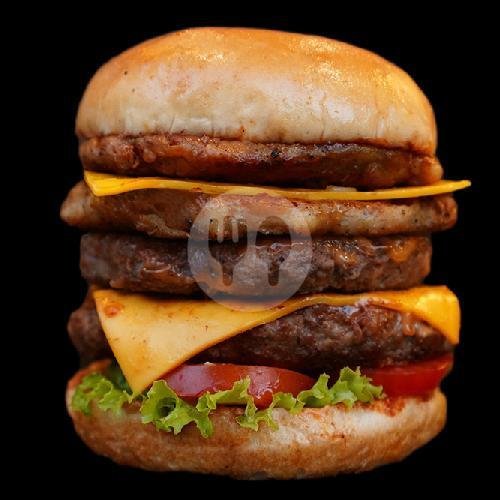 Triple Cheese Burger menu Ini Burger, Batu Ampar