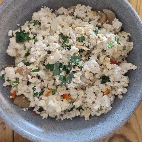 Tahu Jamur Orak Arik menu Kedai Vege Vegetarian, Slipi
