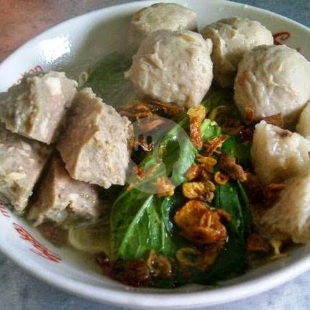 Bakso Halus + Es Teh menu Mie Ayam Bakso Wonogiri Mas Budi, Wonocolo
