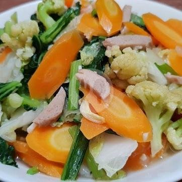 Cah Kangkung Polos menu Soto Betawi Bang Udin 2, Jatinangor Raya