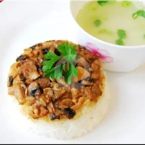 Nasi Tim Ayam menu Mie Ayam Bangka Sedap Rasa, Akses Graha Raya
