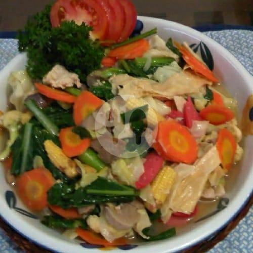 Cap Cay Goreng Gongso + Teh (Es/Panas) menu Nasi Goreng Gongso Mas Harnowo, Mojolaban
