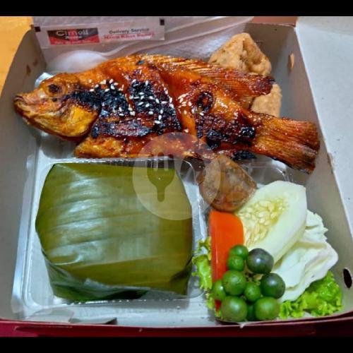 Nasi Timbel Nila Bakar Kecap menu Cimoll Resto, Sidomukti