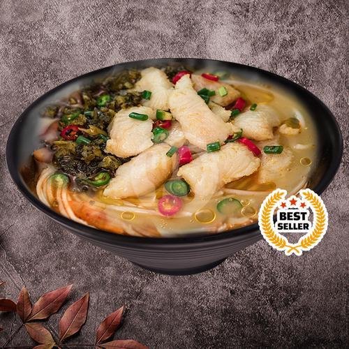 Signature Kakap menu Hunan Fish Noodle, Cikajang 78