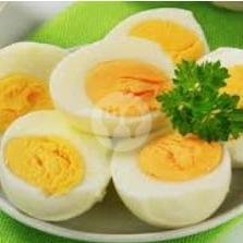 Telur Rebus menu Bubur Ayam Bandung Az Zahra, Gondokusuman