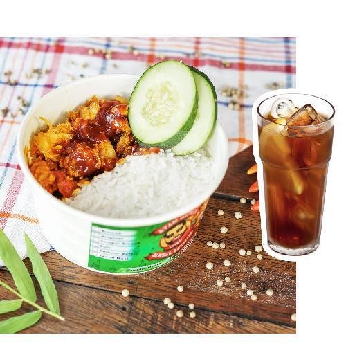 Combo 1 (Brewok + Es Teh) menu Ayam Geprek Sambel Brewok, Pujasera Tusam