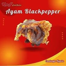 Ayam Black Pepper ( Dada/ Paha Atas) menu Kaf Fried Chicken, Gatot Subroto