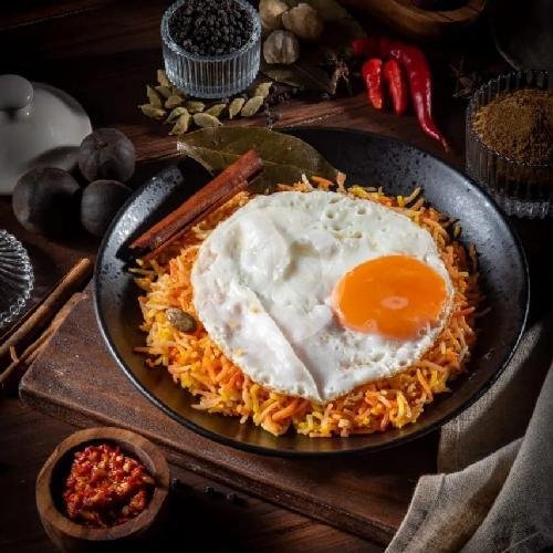 Nasi Kebuli Telur Mata Sapi menu Kebuli Abuya Kepanjen Malang, Cokoleo