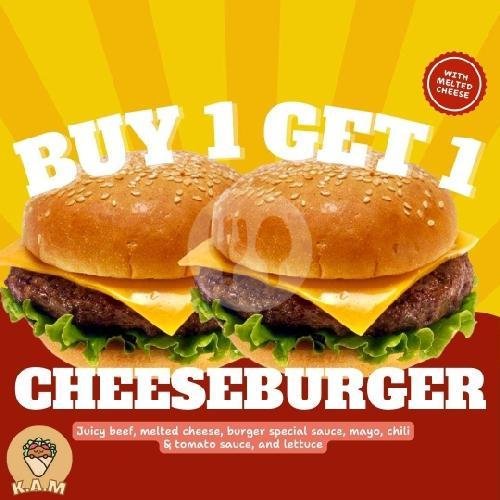 BUY 1 GET 1 Chick N Cheez Burger menu Kebab Anak Malang, Sukun