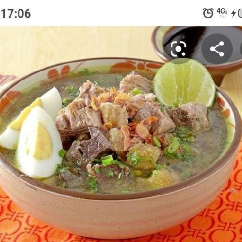 Soto Daging Sapi + Nasi menu Soto Ayam Sulung Cak Hery, Sukajadi