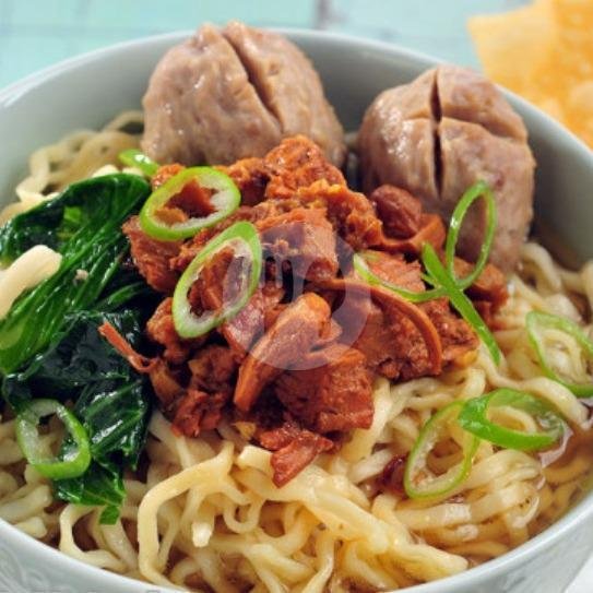 Mie Bakso menu Mie Ayam Aiko, Baki