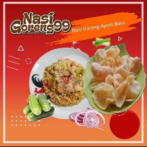 Mie Goreng Sosis menu Nasi Goreng 99, Taman Saturnus