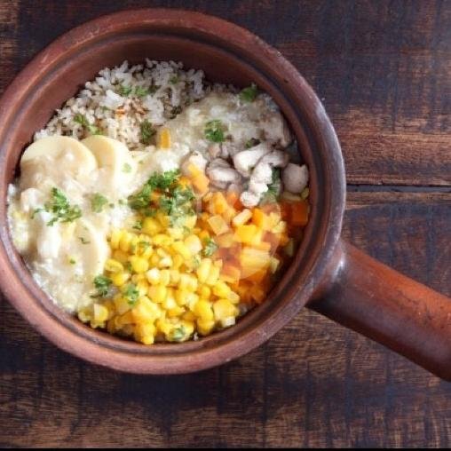 Claypot Siram Sapi Telur Matang menu Claypot Popo, Sabang