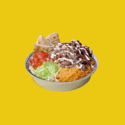 Regular Double Cheese Combo Platter menu The Halal Guys, Senayan City