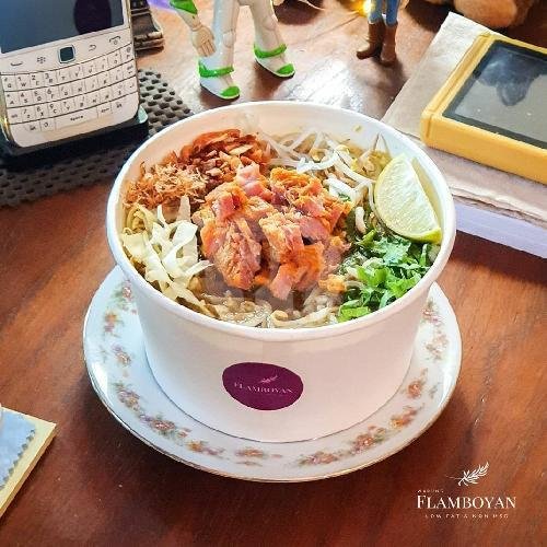 Rawon Sapi Bowl + Nasi menu Warung Flamboyan Soto Ayam Kampung, Karangploso