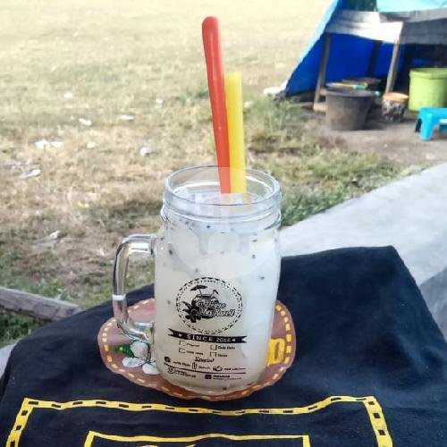 Es Degan Sirup Selasih menu Es Degan Mas Kancil, Bibis Raya